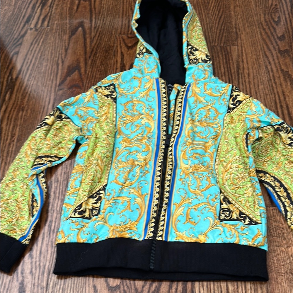 Kids Versace Colorful Patterned Jacket